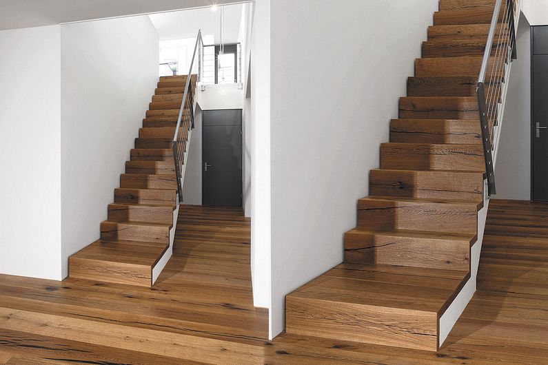 Sol en parquet massif - Escalier