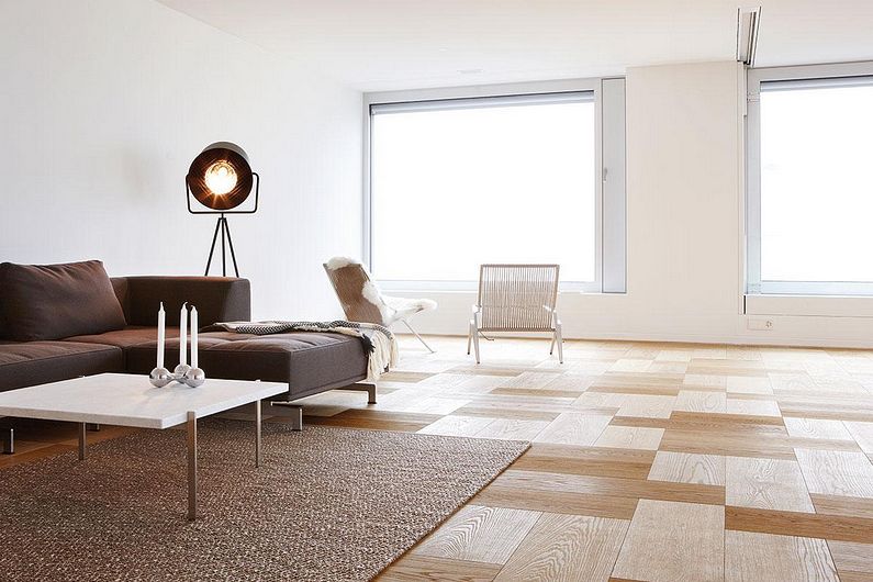 Sol en parquet massif - Salon