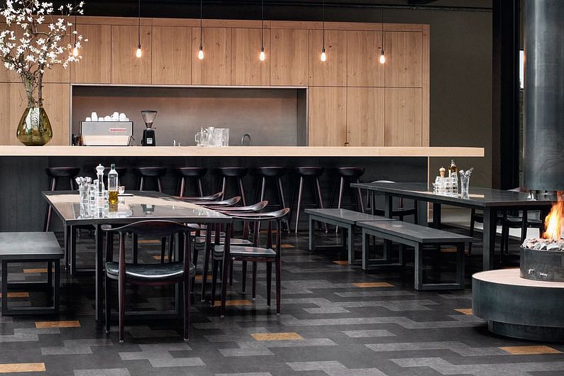 Sol souple linoléum - Restaurant