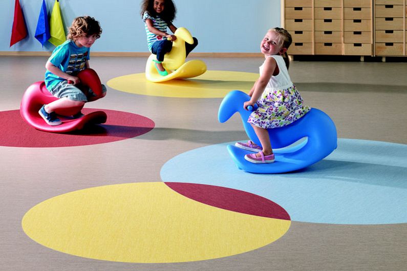 Sol souple PVC - Salle de jeux